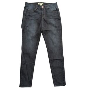 Democracy Jeans Womens 10 Dark Blue Skinny Denim Pants Absolution Tummy Control